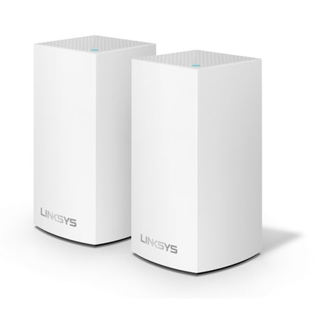 Linksys Velop Dual Band AC2400 Intelligent Mesh WiFi Router Replacement System | 2 Pack | Coverage up to 3,000 Sq Ft | Walmart (Best Linksys Wifi Router)