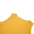 thumbnail image 4 of Puyaiuu Women Ribbed Knit Scoop Neck Sleeveless Tank Top Solid Color Slim Fit Basic Layering Casual Daily Vest Yellow XL Gift, 4 of 8