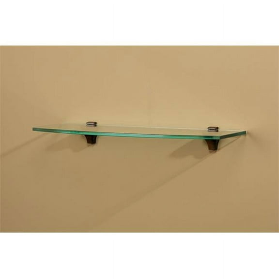 Amore Designs CPTSLUNACL Concepts Luna Clear Glass Shelf