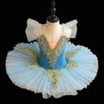 thumbnail image 2 of purcolt Girls Skirted Ballet Performance Ballet Leotards Embroidery Pancake Platter Dance Princess Dress Ballerina Outfit Dance Costume, 2 of 3