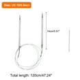 thumbnail image 2 of Uxcell 1 pack Circular Knitting Needles Needles Stainless Steel for Knitting Stitch Grey US 10.5/6.5mm x 47.24 inch (120cm), 2 of 6