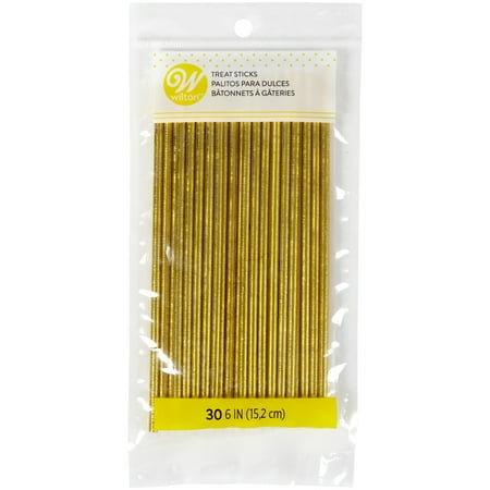 wilton sticks gold treat lollipop foil count inch walmart