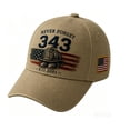 thumbnail image 2 of Never Forget 343 9/11 Commemorative Baseball Cap,9/11 Hat,Adjustable Patriotic 343 Fallen Firefighters Remembrance Baseball Hat For Men Women, 2 of 6