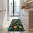 thumbnail image 4 of Black Colorful Dinosaurs Pattern Kitchen Rug Mat,Kitchen Runner Rugs Non Skid Washable,Decorative Kitchen Floor Mats for Kitchen,Sink,Laundry,17"x47.2", 4 of 7