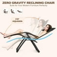thumbnail image 4 of NAIZEA 2 Packs Zero Gravity Chair with Headrest Pillow Folding Recliner Foldable Lounge Chair for Poolside, Lawn and Patio, 4 of 8