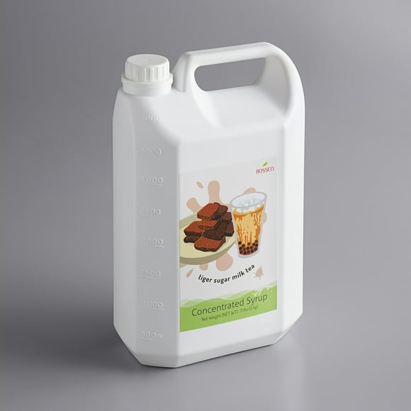 Bossen 169 fl. oz. (11.2 lb.) Tiger Sugar Milk Tea Concentrated Syrup