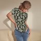 thumbnail image 3 of Fotbe Skull with Dollar Body de Mujer con Cuello Redondo y Mangas Cortas, Sin Mangas Ajustado, Suave, Cómodo y Básico-X-Large, 3 of 7
