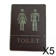 thumbnail image 1 of 5 Letreros Rústicos Para Baño, Letrero Para Puerta De Toliet Con Letras DIY Para Hoteles, Oficinas,, 1 of 9