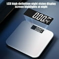 thumbnail image 7 of Xecvkr Electronic Body Weight Scale USB Charging Digital Bathroom Scale High Precision Weighing Sensor 26x26cm Black White, 7 of 7
