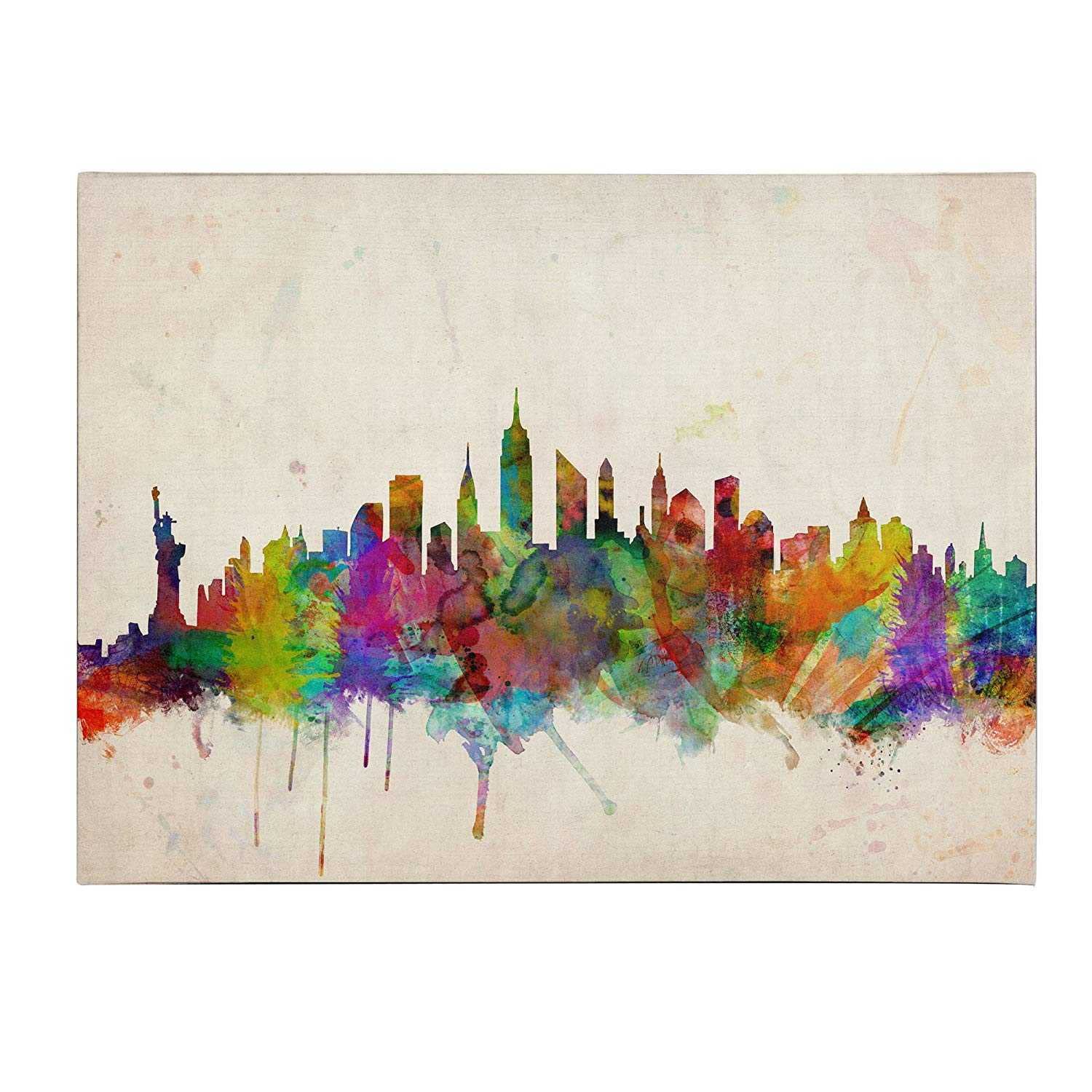 Trademark Art ' Skyline' Canvas Art by Michael Tompsett