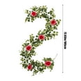 thumbnail image 3 of Premium Plastic Simulation Rattan Flower Garland - 72.83in Realistic Artificial Floral Decor for Weddings, Living Room, Farmhouse, Indoor & Outdoor Events, Durable & Low Maintenance Home Decoration, 3 of 6