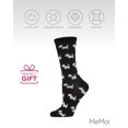 thumbnail image 6 of MeMoi Women's Holiday Scotties & Presents Crew Socks - Womens - Female, 9-11, Black, 6 of 7