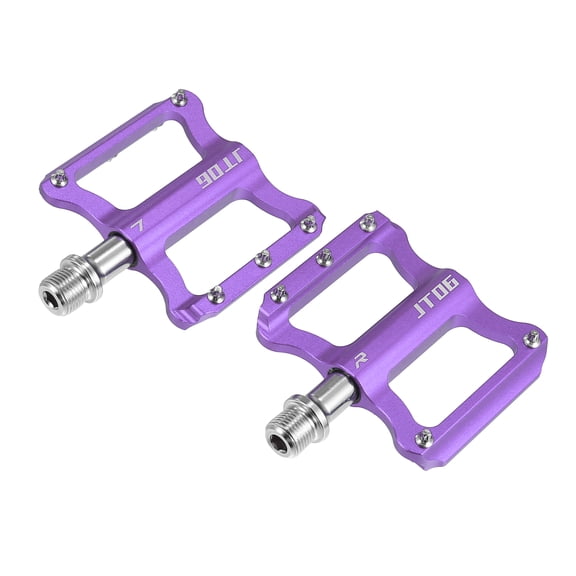Motoforti 1 Pair Aluminum Alloy MTB Bike Rear Foot Peg Pedals Purple Fit 9/16 Inch Axle
