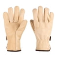 thumbnail image 1 of Guantes de Operador Piel de Res Truper Unitalla Beige Caballete, 1 of 2
