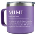 thumbnail image 1 of Taza LEIOH Mimi de acero inoxidable morado de 14 onzas, 1 of 5