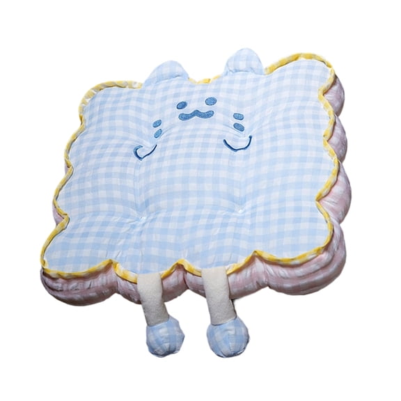 High Density PP Cotton Cute Cats Plaids Seat Cushion For Home Office Comfort