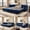 Blue, variant on LLappuil 89" Loveseat Sofa, Pull Out Sofa Bed King Size, Chesterfield Sofa Convertible Sleeper Sofa Bed, Velvet 3-Seater Sofa with Movable Ottoman for Living Room Green