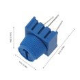 thumbnail image 2 of QUMIIRITY 10Ud Potenciómetro De Precisión 1K Azul Para Electrónica Con Perilla 3 Pines Integrado, 2 of 6