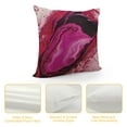 thumbnail image 4 of COMIO   Girly Pink Marbling Throw&nbsp;Pillow&nbsp;Covers Abstract Artwork Pillow&nbsp;Covers  Pastel Watercolor Marble Stone Pattern Decorative Pillow Covers, Foil Print Cushion Cases, 4 of 5
