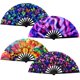 thumbnail image 1 of Ventilador BBTO Clap para baile en línea, plegable, con brillo UV, 4 unidades, 1 of 6