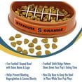 thumbnail image 5 of Pets First NCAA Syracuse Orange Super-Bowl Slow Feeder Bowl for Dogs and Cats with Non-Slip Mat, 5 of 7