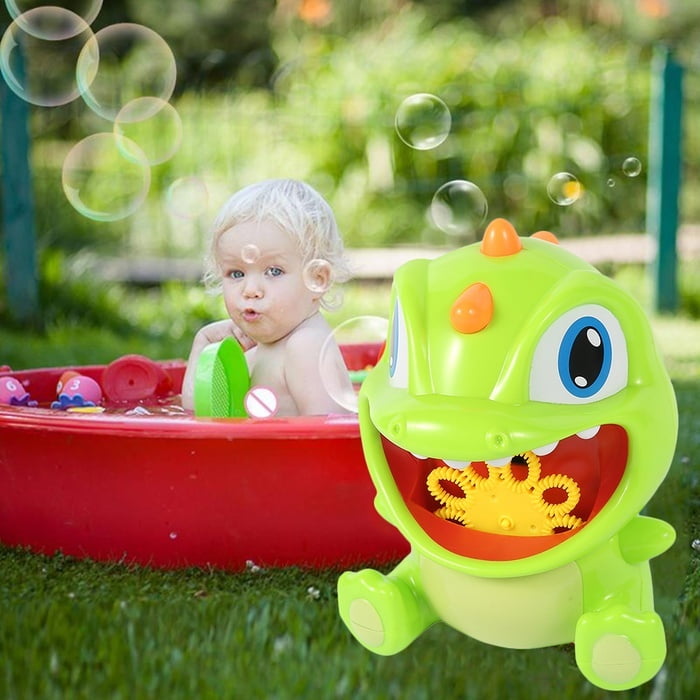 bubble making frog
