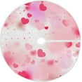 thumbnail image 1 of FMSHPON Valentine's Day Romantic Love Hearts Xmas Christmas Tree Skirt Stand Mat for Holiday Party Decoration Indoor Outdoor 48 inches, 1 of 6