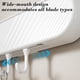 thumbnail image 5 of Qazbgdl - Soporte de Pared para Cuchillos y Raspadores Sin Taladro | Organizador de Utensilios de Cocina con 6 Ganchos | Almacenamiento de Plástico Negro o Blanco para Toallas y Llaves, 5 of 6