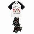 thumbnail image 5 of LuLiaMenton Matching Couples Christmas Pajamas With My Gnomies Short Sleeve Long Pants Set, 5 of 5