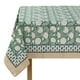 thumbnail image 1 of Mantel Ridhi de algodón verde musgo turquesa, 70 x 108 cm, 1 of 8