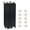 Black, variant on Diffuser Sticks 50 Pcs Black Fiber Refills Sticks with 10 Aromatherapy Flowers, Essential Oil Aroma Diffuser Replacements Stick for Home Office Hotel Wedding Deco (25cmx3mm)