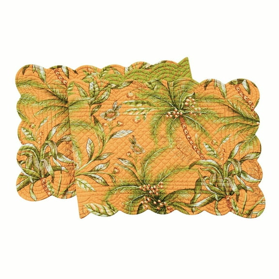 Colonial Williamsburg Barbados Sunset 100% Cotton Table Runner 14" x 51"
