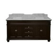 thumbnail image 3 of Elizabeth 72" Double Bathroom Vanity with Chocolate Cabinet and Carrara Marble Top, 3 of 6