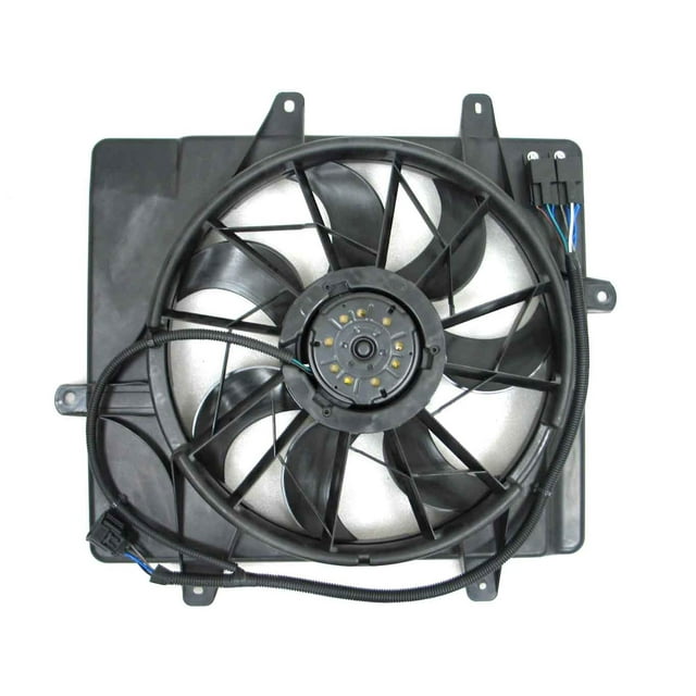 Agility Auto Parts 6015107 Dual Radiator and Condenser Fan Assembly for 2006-2010 Chrysler-PT Cruiser