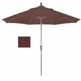 thumbnail image 5 of California Umbrella 9' Sunset Series Patio Umbrella With Bronze Aluminum Pole Aluminum Ribs Auto Tilt Crank Lift With Olefin Terrace Sequoia Fabric, 5 of 5