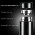 thumbnail image 2 of Baalaka 17oz Stainless Steel Insulated Water Bottle - Double Wall Vacuum, 12H Hot/24H Cold Retention for Camping & Travel, 2 of 7