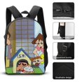 thumbnail image 3 of Creyon Shin-chan Backpack Study Safari System Wild Bookbag with Jungle Lunch Kit, 3 of 5