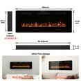 thumbnail image 4 of 50" Insert Wall Mounted Electric Fireplace Mantel Features a Touch Screen, Timer, Adjustable Flame Color, 700W / 1400W, 4 of 8