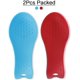 thumbnail image 4 of Reposacucharas de silicona, soporte para utensilios de cocina para cocina (2 unidades, azul y rojo) Sincero  Hogar, 4 of 8