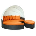 thumbnail image 3 of Modway Quest Canopy Outdoor Patio Daybed in Espresso Orange, 3 of 9