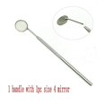 thumbnail image 4 of 5pcs Dental Mirror Plain Mirror 22mm/24mm Surgical Instruments Replace Tools Dentist, 4 of 5