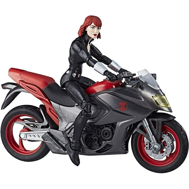Marvel Legends Series Viuda negra de 6 pulgadas con motocicleta Marvel Marvel