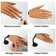 thumbnail image 5 of Mano de práctica de silicona para uñas acrílicas, maniquí femenino flexible y flexible, mano de práctica de tamaño natural con soporte para uñas, herramientas de práctica de uñas (3#-mano derecha), 5 of 5