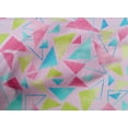 thumbnail image 4 of oneOone Cotton Cambric Light Violet Fabric Triangle Diy Clothing Quilting Fabric Print Fabric By Yard 56 Inch Wide-532, 4 of 4