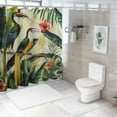 thumbnail image 7 of Orinice Tropical Bird of Paradise Shower Curtain ,Bathtub Waterproof Shower Curtain with 12 Hooks,Bathroom Decor Curtain 36x72, 7 of 7