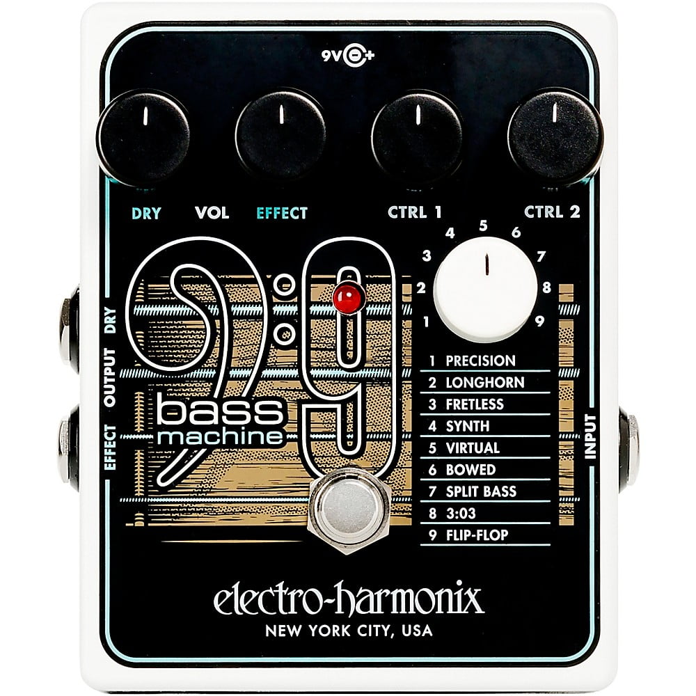 ElectroHarmonix BASS9 Bass Machine Effects Pedal
