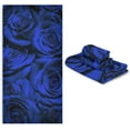 thumbnail image 6 of Coolnut 3 PCS Towel Blue Roses Cotton Bath Towel Set (1 Bath Towel, 1 Hand Towel, 1 Washcloth) for Bathroom, Super Soft and Quick Dry Towels, 6 of 6