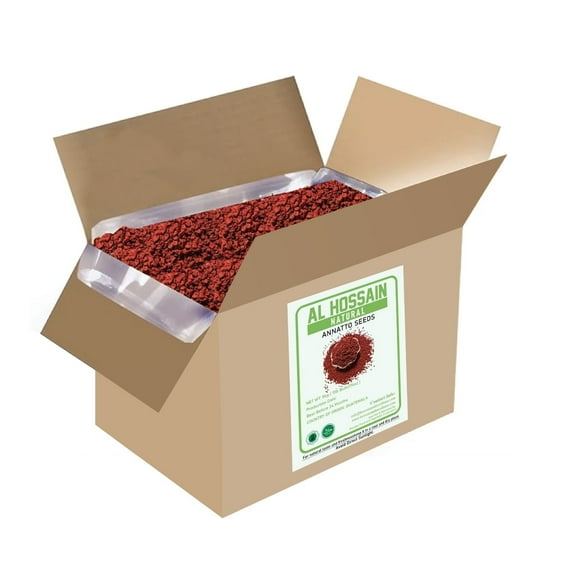 Al Hossain Natural Guatemalan Annatto Seeds – Whole 11lb Bulk (176oz / 5kg) – Premium Achiote Seeds for Cooking, Achiote Paste & Meat Seasoning – Gluten-Free, Non-GMO, Natural Spice