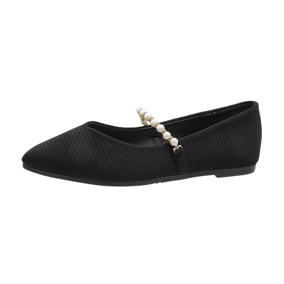 TOWED22 Women Slip on Ballet Flats Women's Casual Flats Slip on Comfortable Flats for Women Comfortable(Black,7.5)