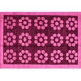 thumbnail image 1 of Ahgly Company Indoor Rectangle Abstract Pink Modern Area Rugs, 5' x 7', 1 of 4